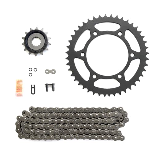 520 Motorcycle Chain and Sprocket Kit compatible with Kawasaki EX300 Ninja 300 2013-2017