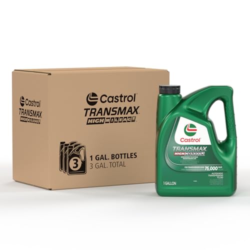 Castrol Transmax ATF High Mileage Transmission Fluid - 1 Gallon, 3 Pack