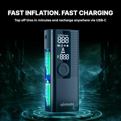 Airmoto Tire Inflator Portable Air Compressor Air Pump for Car Tires 3-Pack - size: 3-Pack