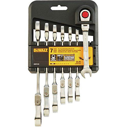 DEWALT 007PC FLEX RATCHETIGN COMB. WRENCH SET