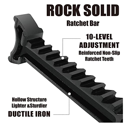 Torin AT43005AB Steel Heavy Duty Jack Stands: Double Locking Pins, 3 Ton (6,000 lb) Capacity, Black, 1 Pair (2 Pack) - size: 3 TON, style: Wide Base