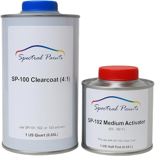Spectral Paints SP-100 2K Clear Coat (4:1) - Quart Kit - Clearcoat with Medium Hardener