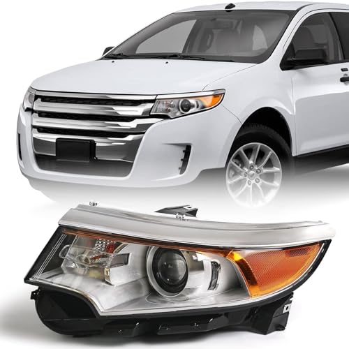 FIONE Halogen Headlight Assembly for Ford Edge 2011 2012 2013 2014 LH - color: Left/Driver