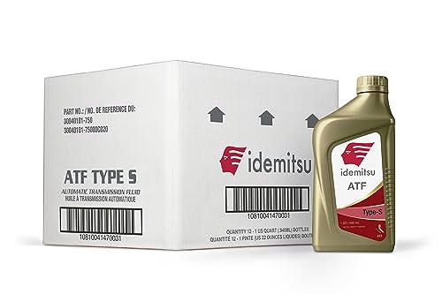 Idemitsu ATF Type S (Matic J, D) Transmission Fluid – 1 Qt, Case of 12 - size: 1 Quart, style: 12 Pack