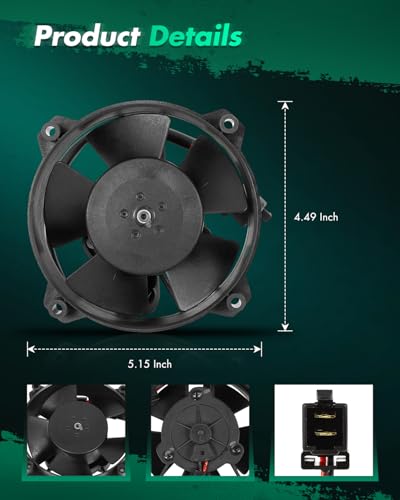 SCITOO Radiator Cooling Fan Assembly for VA32-A101-62A; 30103018 - size: VA32-A101-62A