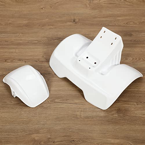 KUAFU Fender Kit Compatible with 78-85 ATC70 Mudguard Mud Flaps Fender - color: White, size: Front & Rear