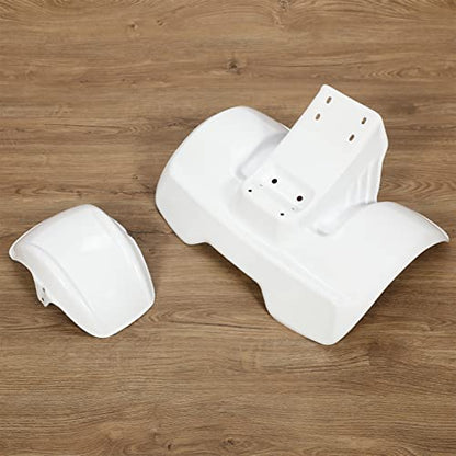 KUAFU Fender Kit Compatible with 78-85 ATC70 Mudguard Mud Flaps Fender - color: White, size: Front & Rear