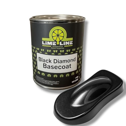 LiME LiNE Shadow LiNE Automotive Basecoat - Changes with Light - Black in the Shadows, Dazzling Metallic Under Light - 2K Clearcoat Topcoat Required (Black Diamond, 1 Pint) - color: Black Diamond, size: 16 Fl Oz (Pack of 1)