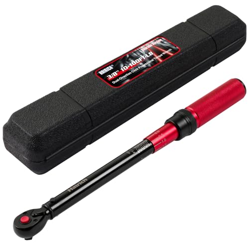 Hairich 3/8-Inch Torque Wrench, Dual-direction Torque Wrenches 10-100ft.lb/13.6-135.6Nm, 72-Tooth Dual Range Scales Torque Wrench with Quick Release Reversible Head - size: 3/8" 10-100 FT.LB
