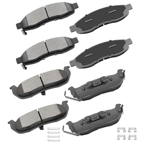 CCIYU D1015 D1041 Ceramic Front & Rear Brake Pad Set - size: Front[D1015] + Rear[D1041]