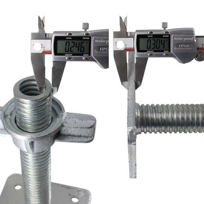 2 PCS Basement Floor Jack, 6.5''-10'' Adjustable House Jack for Lifting and Supporting Beam, Load Capacity 10000 LB
