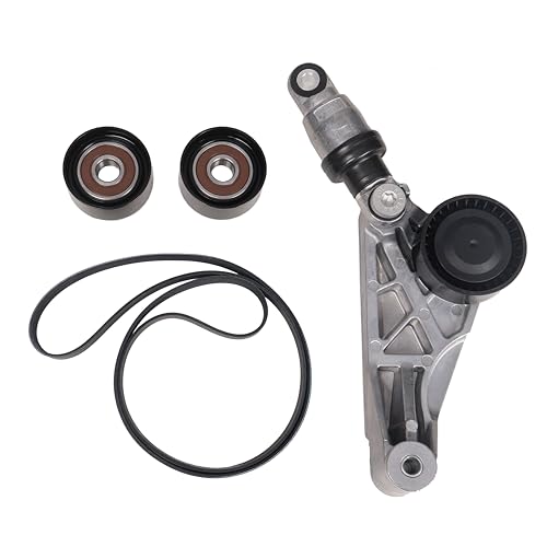Drive Belt Kit with Belt Tensioner & Idler Pulleys