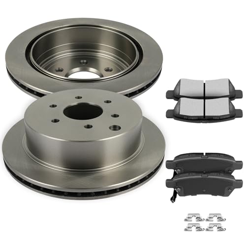 SCITOO Rear Brake Kits Disc Brake Rotor Brakes Pads:31410;D1100 - size: Rear 31410-Disc + D1100 [2+4PCS]