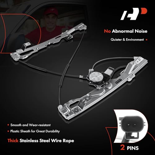A-Premium Front Passenger Side Power Window Regulator with Motor (2-Pin) - style: Front Passenger Side (RH)