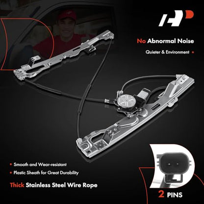 A-Premium Front Passenger Side Power Window Regulator with Motor (2-Pin) - style: Front Passenger Side (RH)
