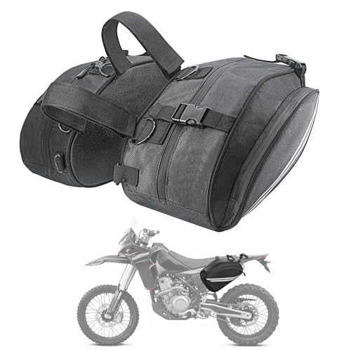 Motorcycle Saddlebags Dirt Bike 24L with Waterproof Rain Covers