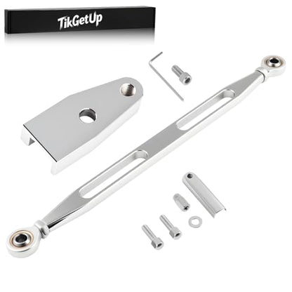 Twin Cam Ez Shift +Shift Linkage Kit for Harley 1999-2016 Touring Dyna Softail Models,Chrome - color: Chrome, style: 2pc for Twin Cam