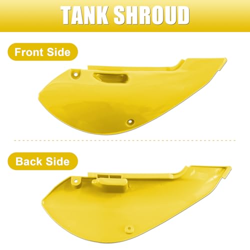 ABS Plastics Kit for Kawasaki KLX110 2002-2013, KX65 2000-2013 - color: Yellow & White