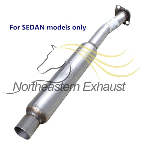 Northeastern Exhaust | Stainless Steel - Exhaust Muffler and Resonator Pipe Assembly Compatible for Subaru Impreza 2012-2016 2.0L SEDAN - Includes Clamp, Gaskets, and Bolts Spring
