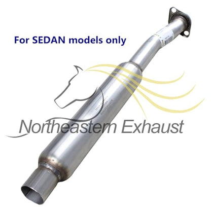 Northeastern Exhaust | Stainless Steel - Exhaust Muffler and Resonator Pipe Assembly Compatible for Subaru Impreza 2012-2016 2.0L SEDAN - Includes Clamp, Gaskets, and Bolts Spring