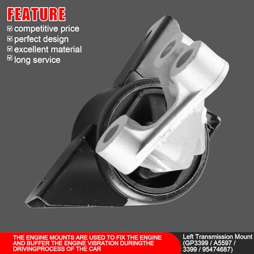3Pcs Engine Motor & Transmission Mount Fit for Chevy Sonic 1.8L 2013-2016 - size: 2013-2016 for Chevy Sonic 1.8L