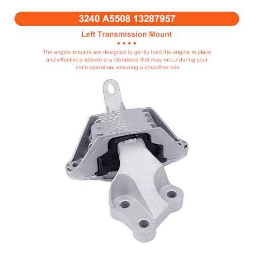 Engine Motor Mount Compatible with Buick Cascada 16-19 L4 1.6L,Chevrolet Cruze 11-16 L4 1.4L/ 10-16 L4 1.8L/ Cruze Limited 16 L4 1.4L/1.8L,Replacement for A5430 A5479 A5508 A5502 - size: 16-19 Buick Cascada L4 1.6L