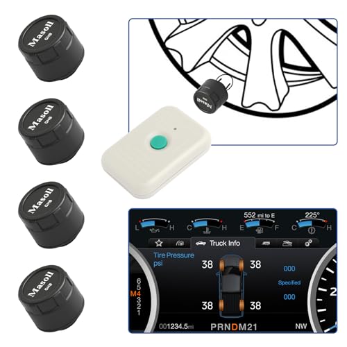 Masoll TPMS Sensors Set of 4 with TPMS19 Relearn Tool for Ford Vehicles