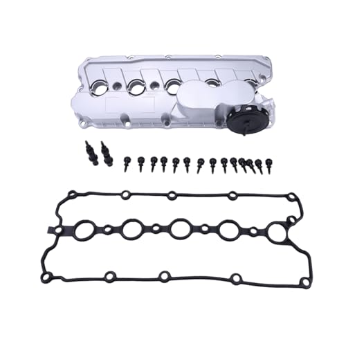 Engine Valve Cover with Gasket Compatible for VW Jetta 2.5L 2005-2014 Aluminum Engine Valve Cover Assembly Replacement Replace 07K103469L 07K103469F 07K103469D