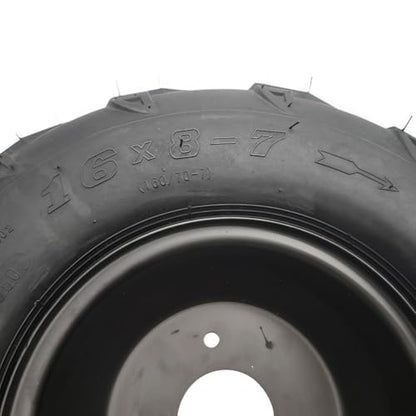 CLEO 16 * 8-7 Left Wheel Assembly For 50cc 90cc 110cc ATV Go-Karts Bolt Rim Spacing 76mm
