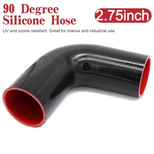90 Degree Elbow Coupler Silicone Hose 4-Ply ID 2.75-inch(70mm) - size: 2.75 Inch