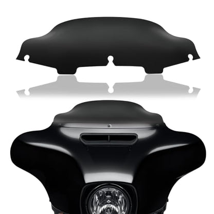 Rich Choices 6" Motorcycle Windshield Windscreen Wind Splitter Compatible with Harley Davidson Touring Street Glide Electra Glide FLHT FLHTCU Ultra Classic Glide FLHX FLHTK Tri Glide 1996-2013 - color: Black, size: 6inch