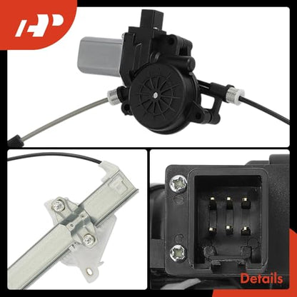 A-Premium Front Driver Side Power Window Regulator with Motor (6-Pin)