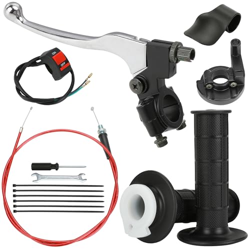 Mini Bike Brake Lever Kit with Throttle Assembly for CT200U CT100U - color: Red