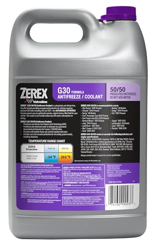 Zerex G30 50/50 Ready-to-Use Antifreeze Coolant 1 Gallon