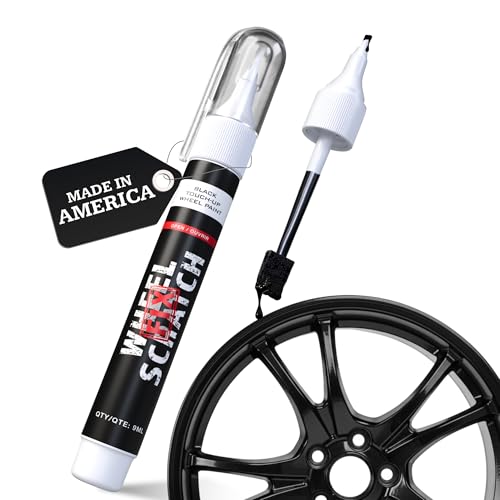 Wheel Scratch Fix® Gloss Black Rim Touch Up Paint, Wheel Scratch Repair Pen - color: Black - Gloss - Touch-Up Pen