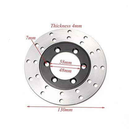 ATV Front Steering Knuckle Spindle Wheel Rim Hub Brake Disc Front Brake Caliper Assembly For Go Kart Quad Dirt Bike 125-250cc (7)