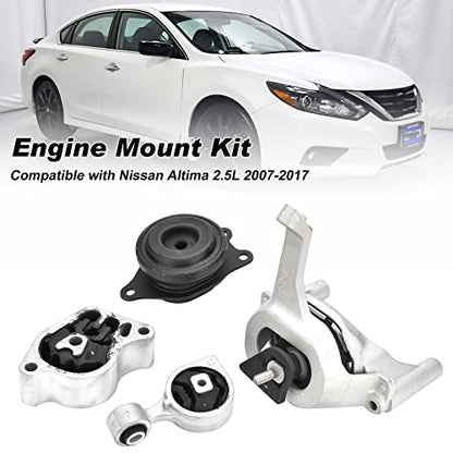 Engine Motor Transmission Mount Set Fits Nissan Altima 2.5L 2007-2017