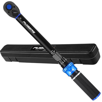 Torque Wrench 3/8 drive, 3/8 Inch Drive Click Torque Wrench Moto 5-50 FT.LB/6.8-67.8 Nm,Dual-Direction Adjustable 72 Tooth, Mechanic Wrenches Tools for Bike, Motorcycle and Car Repair - size: 3/8" 5-50 FT.LB