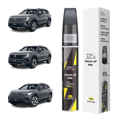 XNA Pure Gray(LH7J/J2) for Volkswagen Touch Up Paint - color: Pure Gray(LH7J/J2) for 2025-2026 Atlas/2020-2026 Atlas Cross Sport/2003-2023 Jetta/2024-2025 Jetta GLI/2022-2024 Taos/2023-2026 ID.4/2012-2014 Passat