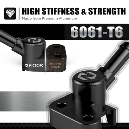 NICECNC Fuel Injector Rail Motorcycle Black - color: black
