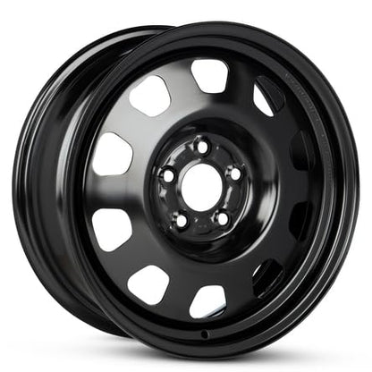 New OEM Replacement Wheel for Kia Soul 2014-2019 17x6.5 inch Steel Rim Painted Black Fit 225/55R17 - size: 17x6.5 - Fits 2014-2019