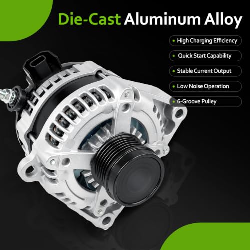 New Alternator Compatible with 2014-2019 Chevy Silverado 1500 2500 3500 Suburban, 2014-2019 GMC Sierra 1500 2500 3500, Chevrolet Tahoe 2015-2019, 2015-2019 Yukon 4.3 5.3 6.0 6.2 6.6L 22747896 22747894