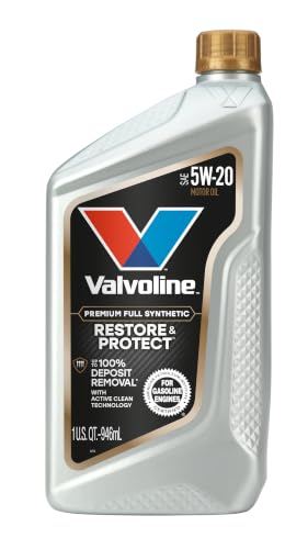 Valvoline Restore & Protect Full Synthetic 5W-20 Motor Oil 1 Quart - size: 1 QT, style: Restore & Protect