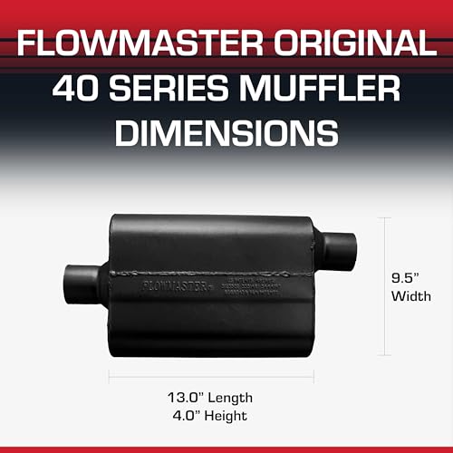 Flowmaster 40 Series Chambered Muffler – 2.50" Center In / 2.50" Offset Out - color: Center In / Offset Out