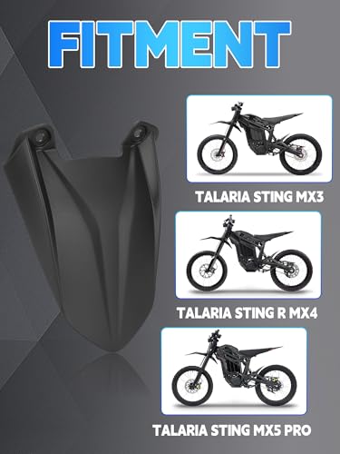Rear Wheel Fender for Talaria Sting MX3 MX4 MX5-Black - color: Black-1