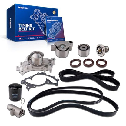KAX Timing Belt Kit for 2005-2006 Toyota Sienna, Replaces WPT-057 - size: 13505-20030