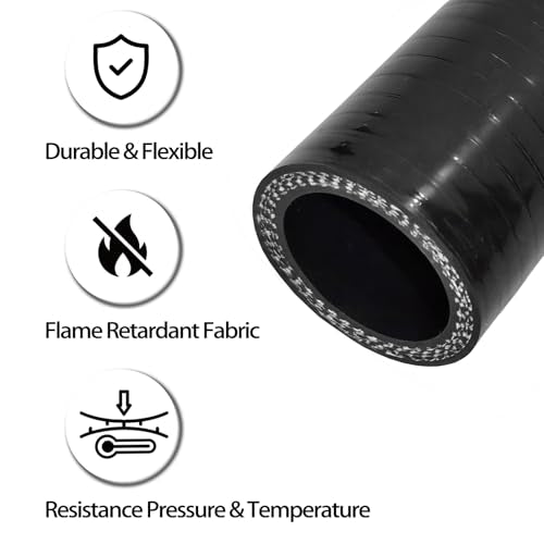 ID 2.25 inch Straight Silicone Coupler 12" Length Radiator Hose - size: 2 1/4" (57mm)