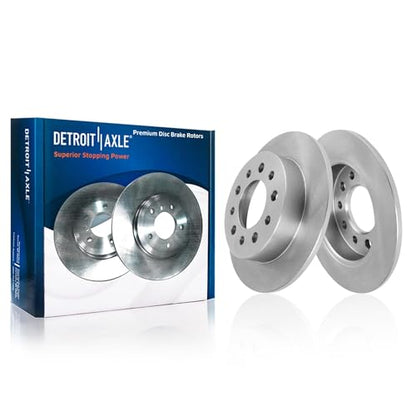 Detroit Axle - 8pc Brake Kit for 2003 2004 2005 2006 2007 Hyundai Tiburon - size: 8PR56111/KIT