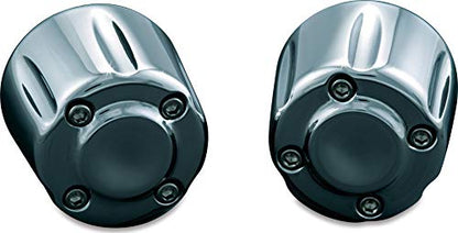Kuryakyn 6238 Motorcycle Handlebar Accessory: Hand Grip End Cap Weight, Chrome, 1 Pair - color: Chrome