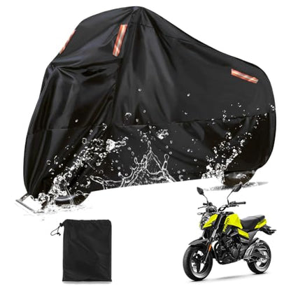 Waterproof Motorcycle Cover 190T 116 x 41 x 49 inches - size: 116 x 41 x 49 inches